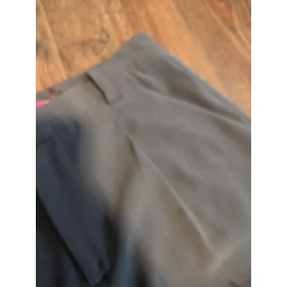 Alice + Olivia Womens Sz 8 Pants Olive Green Stretch Pleated Caree Trousers - Picture 11 of 11